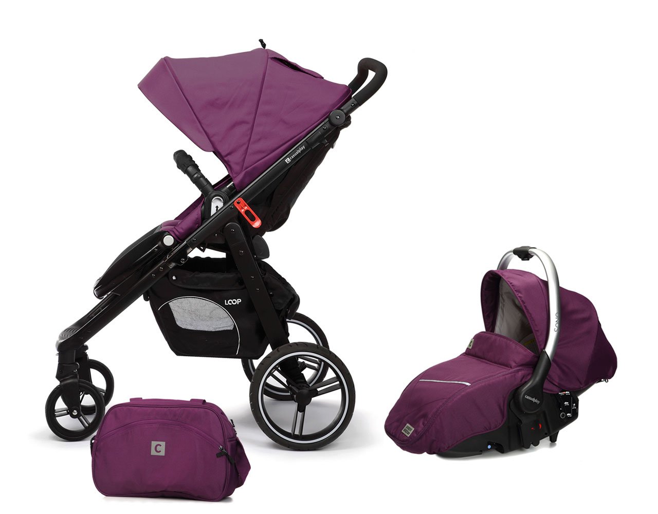 Casualplay Sono Match 2 Loop with housing black + plum