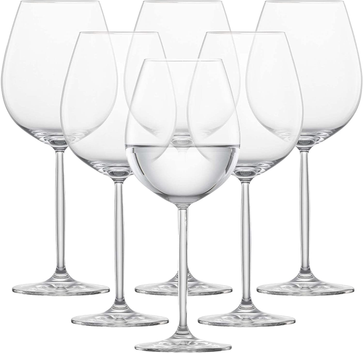 Water/Bordeaux Gablets 6 Glasses Schott Zwiesel Diva