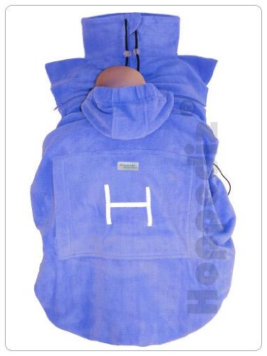 Hoppediz Fleece Cover For Baby Carrier Front Carrier Sling Color: Ice Blue