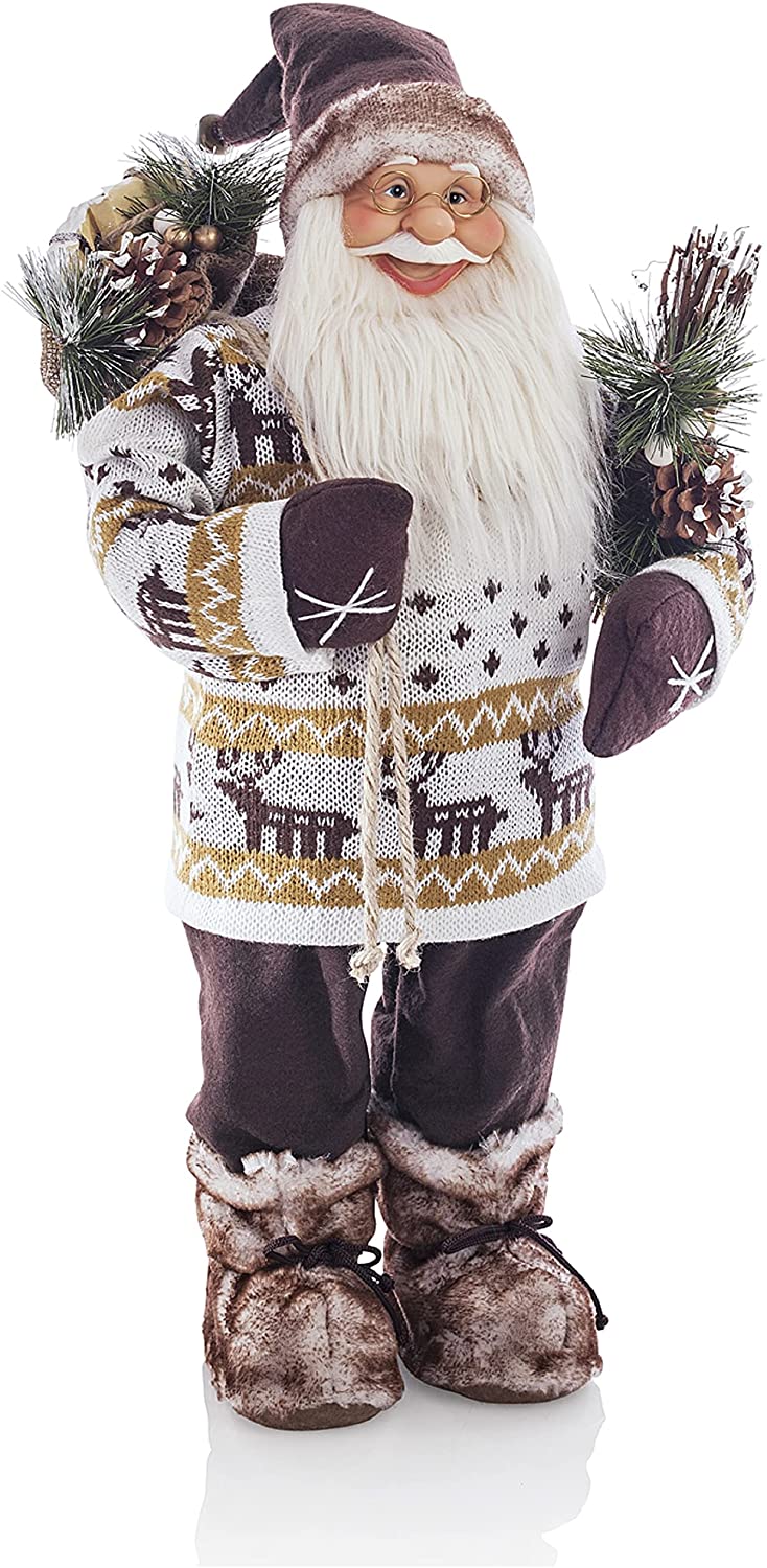 Weltbild Santa Claus Figure - XL Decorative Christmas Figure 60 cm as Decor