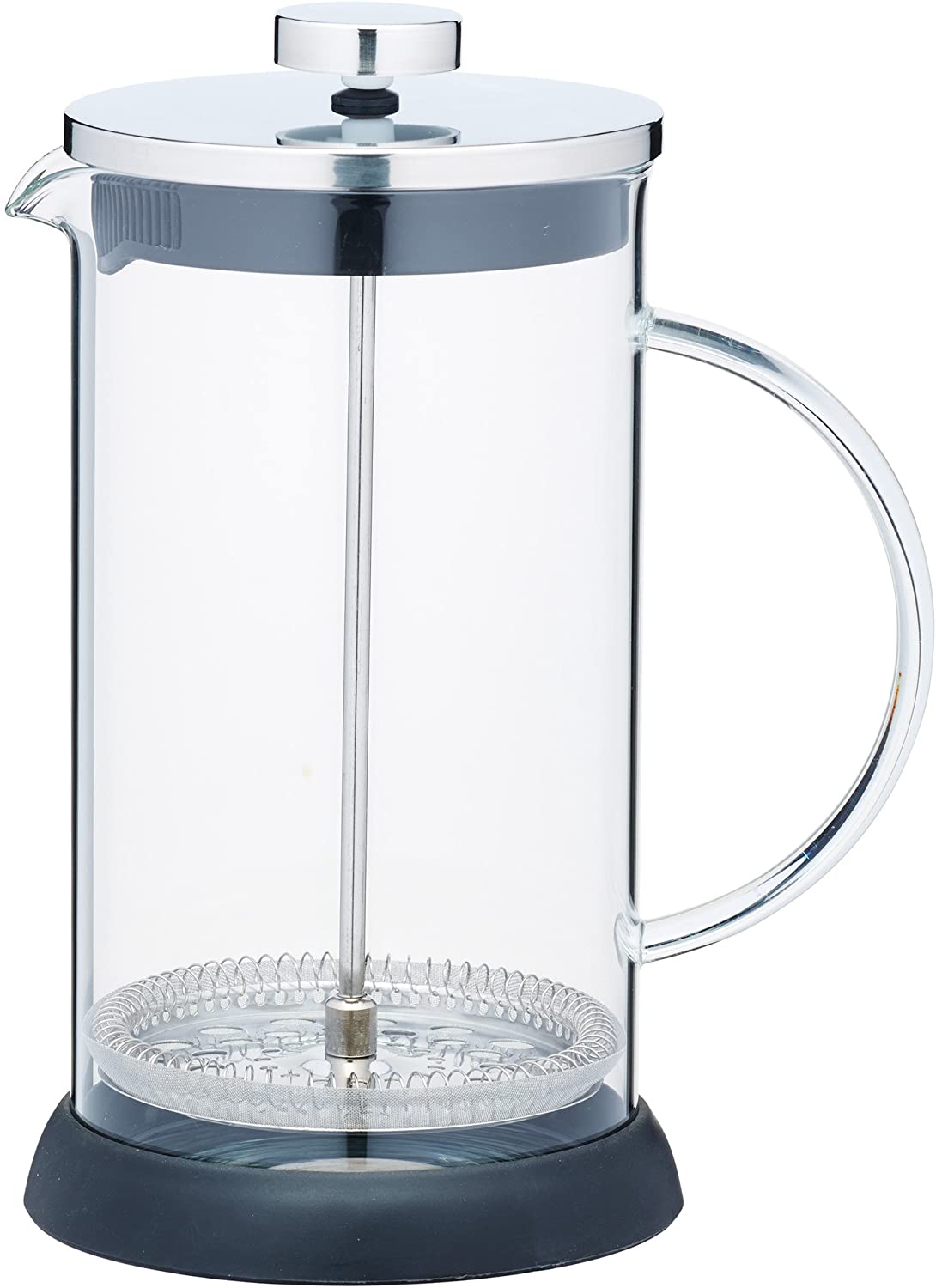 Kitchen Craft 1 Litre Glass/Stainless Steel Le \'Xpress Cafetiere Coffee Maker, Transparent