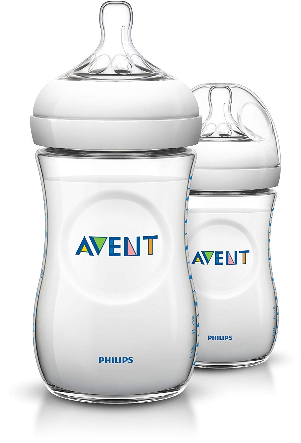 Philips Avent Natural Bottle 260 ml, Transparent Double Pack 260ml transparent
