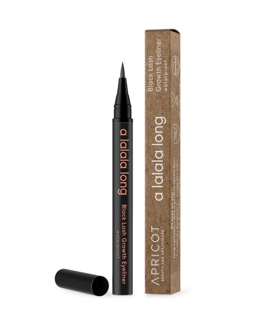 APRICOT beauty & healthcare Apricot Black Lash Growth 2-in-1 Eyeliner with Eyelash Serum \"a Lalala Long\" Made in Germany - Long Eyelashes and Perfect Eyeliner in One!