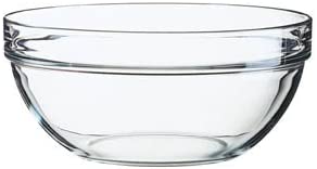 Arcoroc Stacking, Transparent, Height 9.2 cm, diameter 20 cm, 1 pc. – Glass Bowl Salad Bowl, Salad Bowl