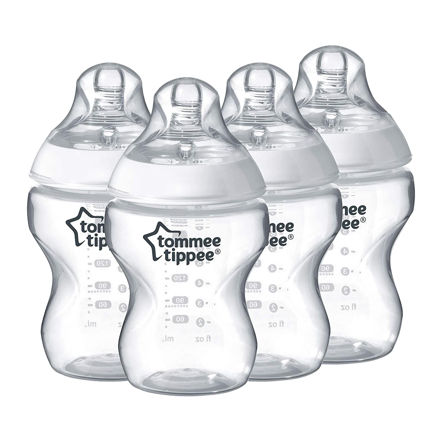 Tommee Tippee Closer to Nature 260 ml/9fl oz Feeding Bottles