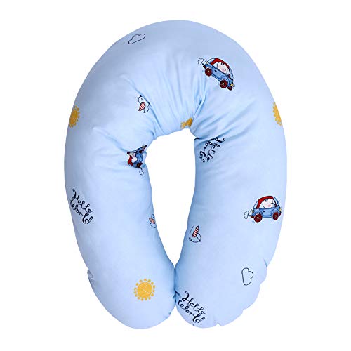 Lorelli Nursing Pillow Pregnancy Pillow 100% Cotton 190 cm Long Blue