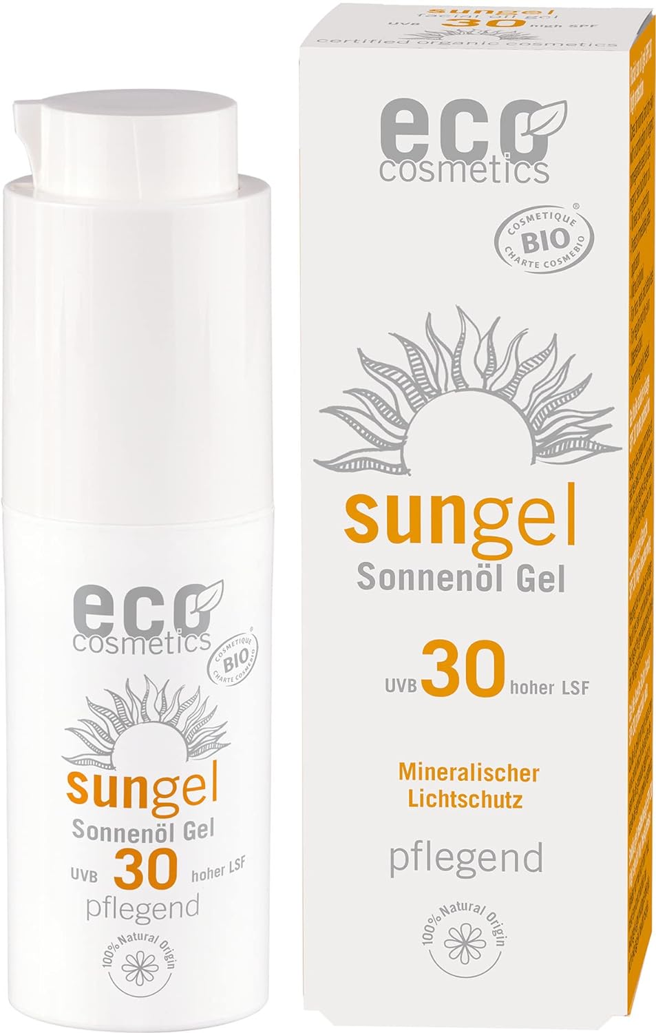 eco cosmetics Sun Gel Face Transparent SPF 30 (6 x 30 ml)