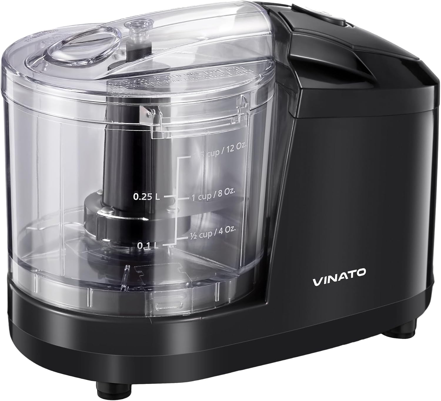 VINATO Electric Meat Grinder, Chopper Kitchen Electric with 1.5 Cup/12 oz Capacity, Chopper for Chopping Meat, Onions, Fruit & Vegetables