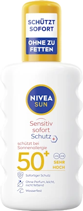 Sun spray sensitive immediate protection SPF 50+, 200 ml