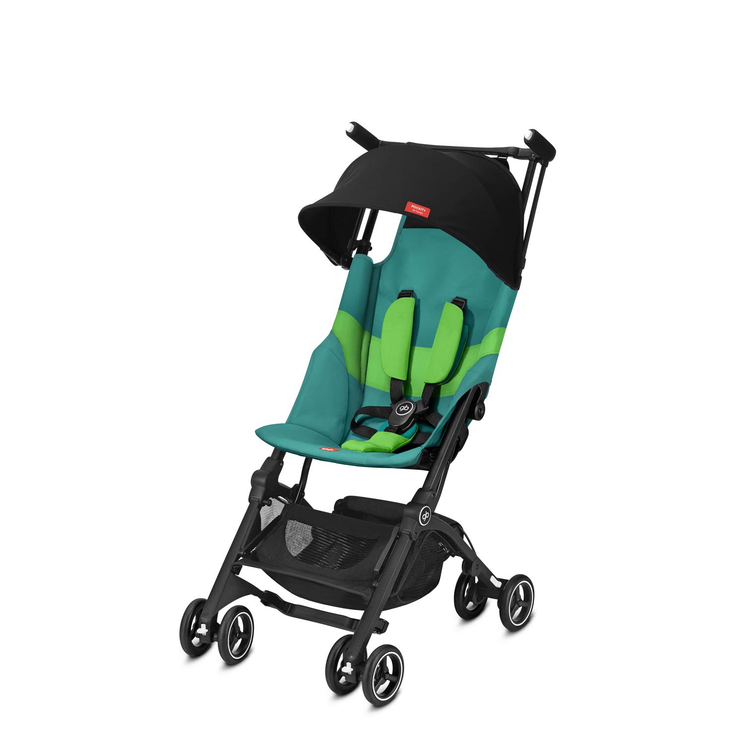 GB Gold Pockit+ All Terrain Buggy Ultra Compact from 6 Months to 17 kg Approximately 4 Years, Laguna Blue