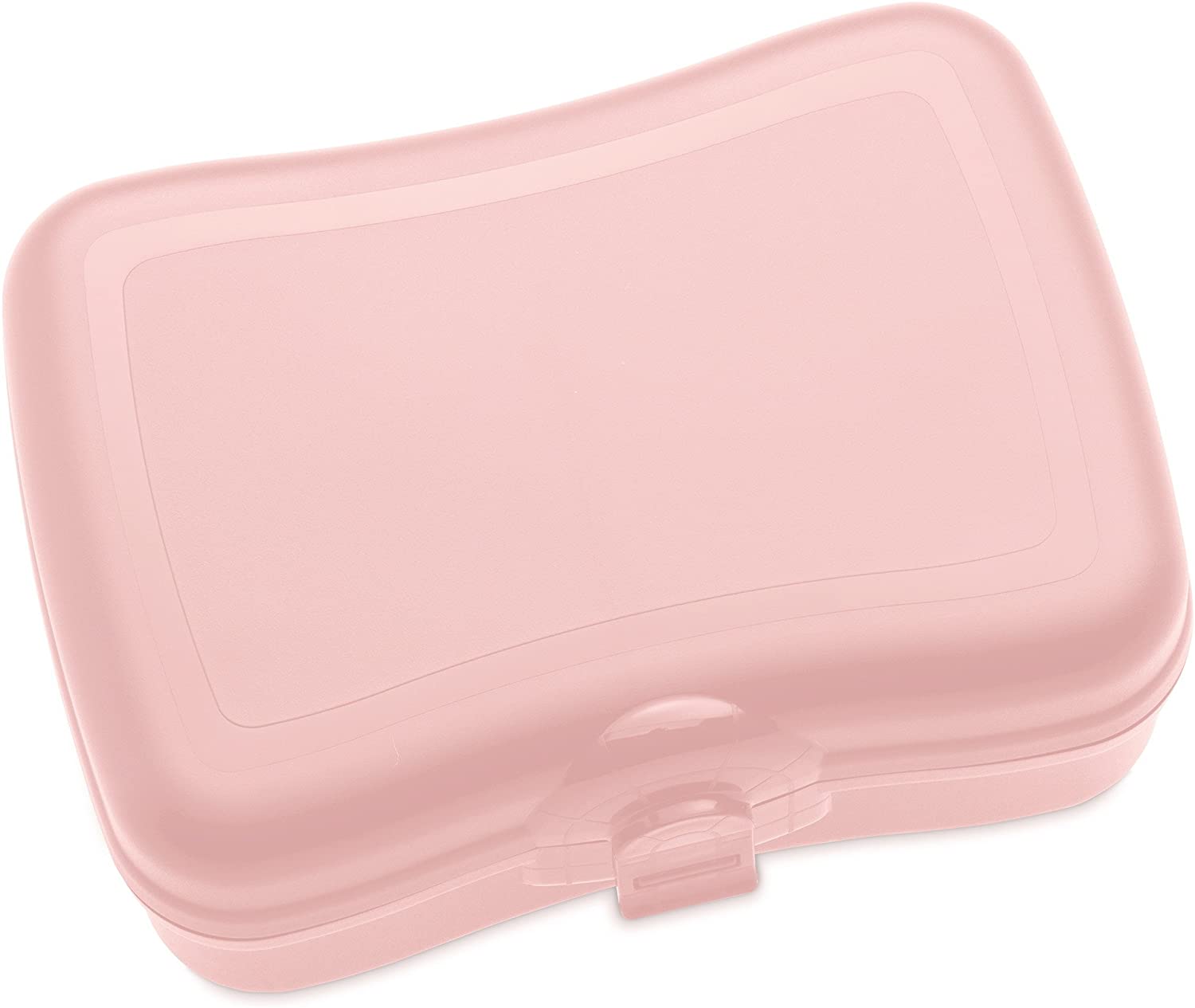 koziol 3081638 Basic Lunch Box, Plastic, Powder Pink, 12.2 x 16.8 x 6.6 cm