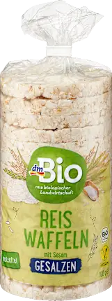 Rice cakes, salted sesame, 100 g