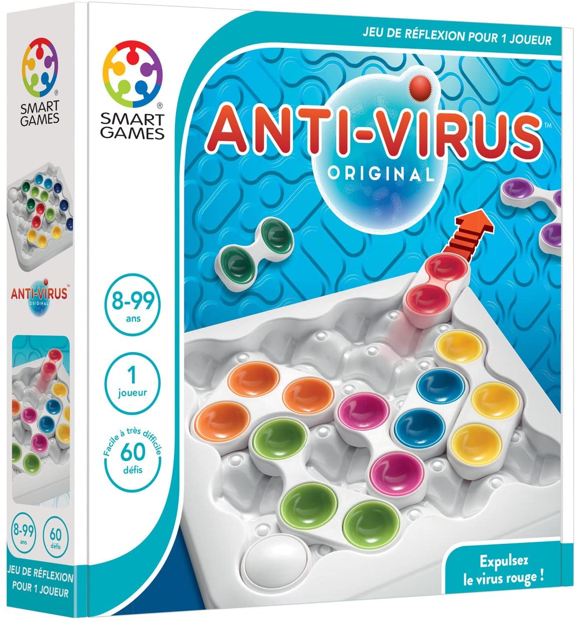 Smart Games – Sg 520 Fr – Game Of Reflection And Logic – Expulsez The Virus