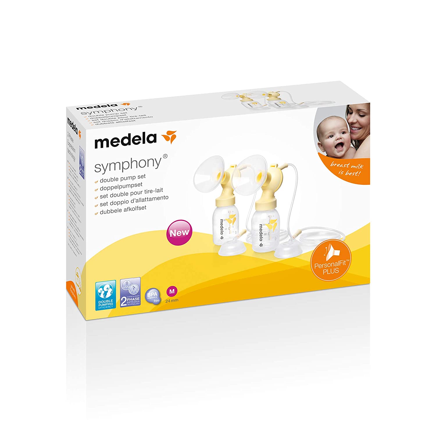 Medela PersonalFit Plus Double Piston Set for Symphony, Size M (24 mm)