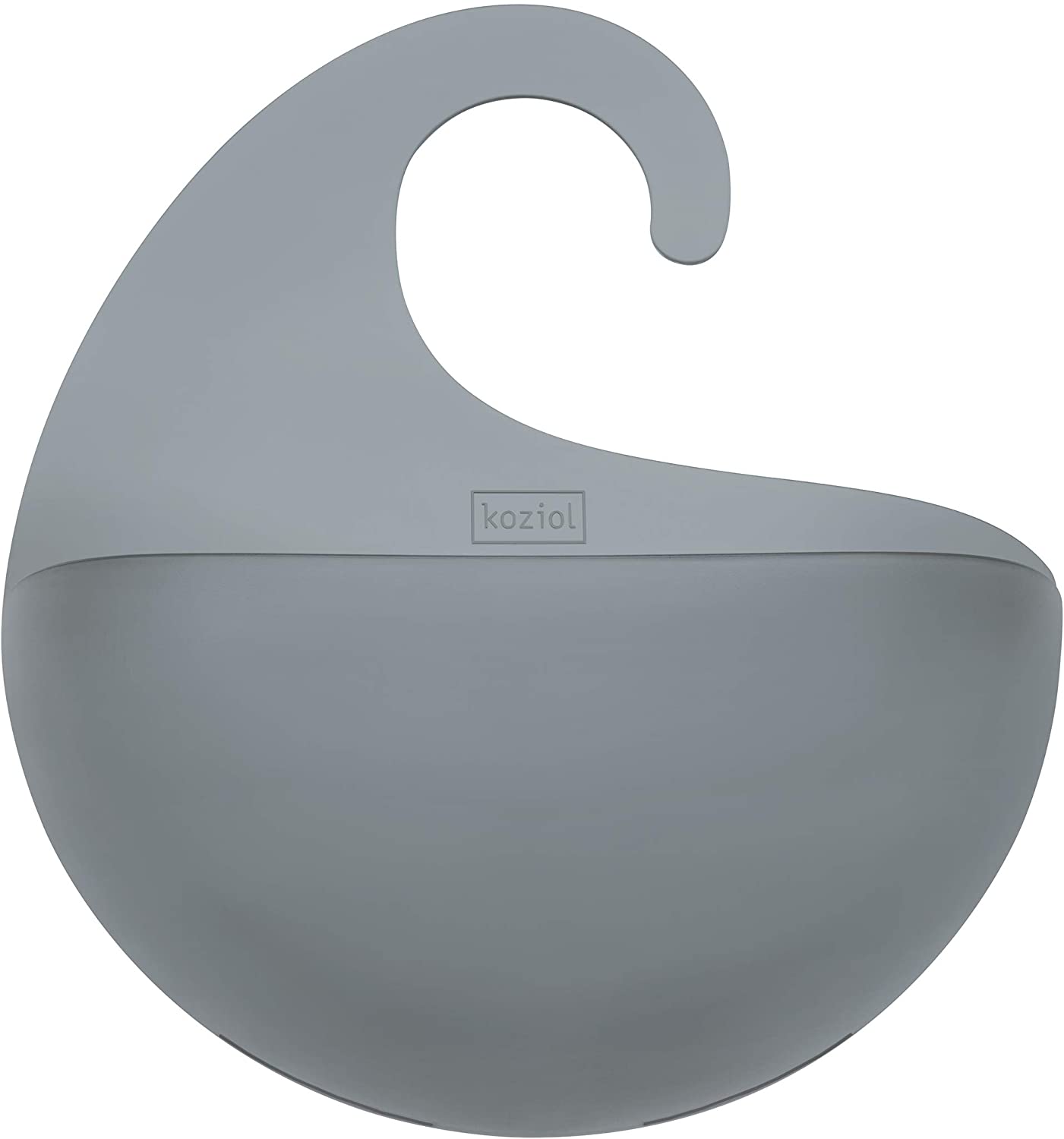 Koziol Utensilo Surf XS, Plastic, Solid White, 5.3 x 15 x 17.6 cm, Transparent anthracite, x-small