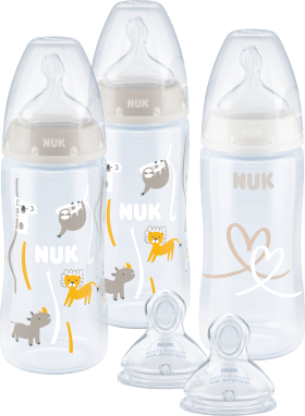 NUK Starterset First Choice Temp. Control, cream/white, 5 pcs