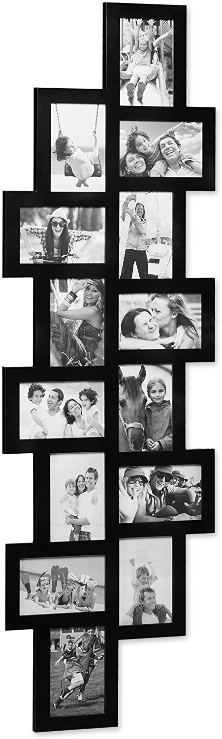 Relaxdays Collage Photo Frame for 14 Pictures XXL for Hanging Multiple Photos Various Colours Colours, 10 x 15 cm