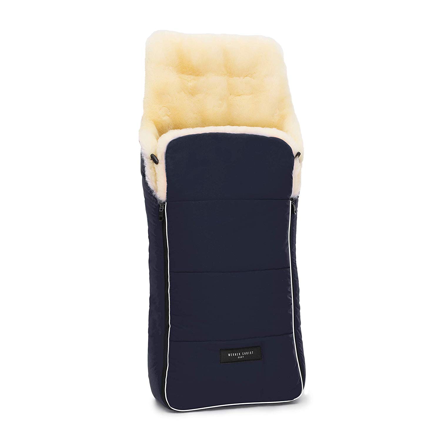 Sheepskin Footmuff Christ Cuddly Sheepskin Foot Muff, Medical, Can be Used As A Changing Mat and Liner, One Size, Beige, Grey, Blue, Light Blue, Black, Red, Brown blue