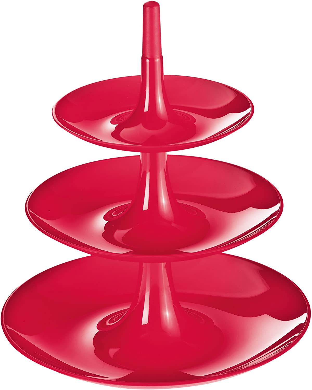 Koziol Babell Large Etagere, Solid Raspberry Red