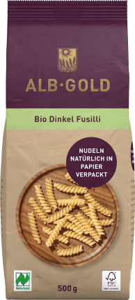 Noodles, fusilli from spelt, Naturland, 500 g