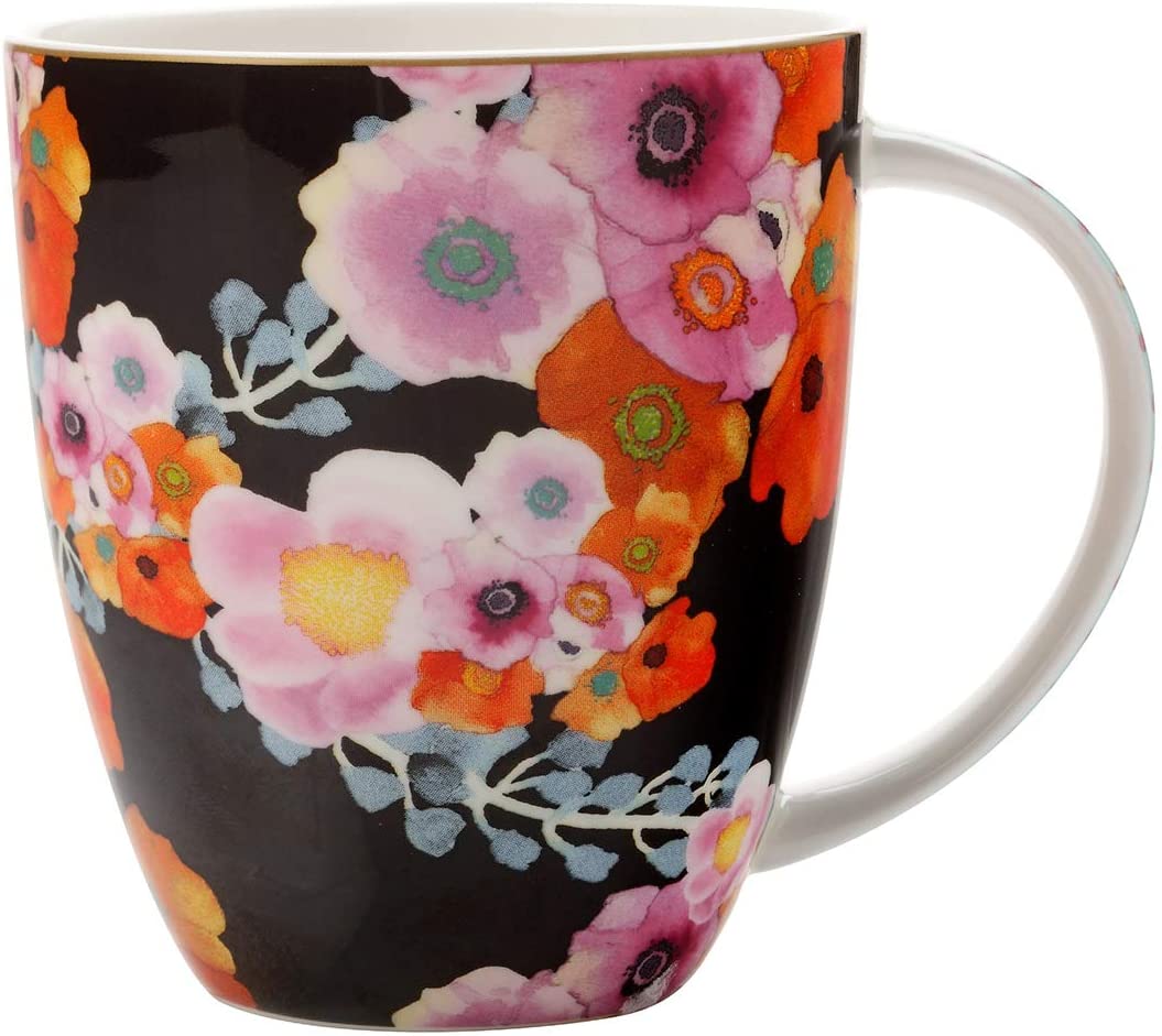 Maxwell & Williams Bloems DX0170 Mug Bone China Porcelain 420 ml in Gift Box Multi-Coloured