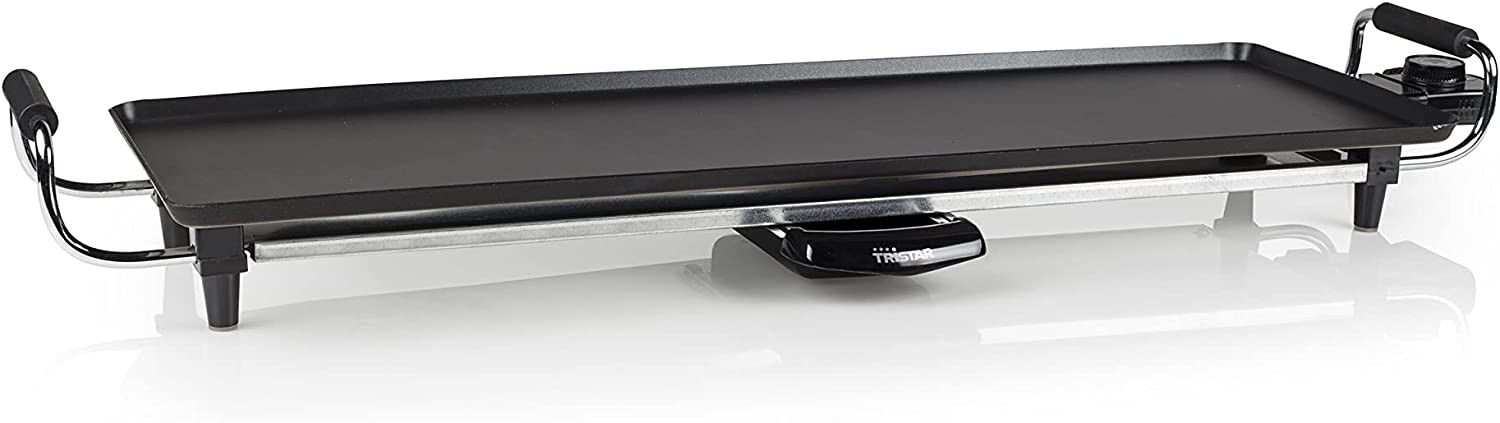 Tristar Multi Grill Teppan Yaki Grill Table Grill, 800 Watt, Grill Plate 28 x 28 cm, Cool Touch Housing, Removable Grease Drip Tray for Healthy and Kalorienbewusstes Grilling/New in Original Packaging