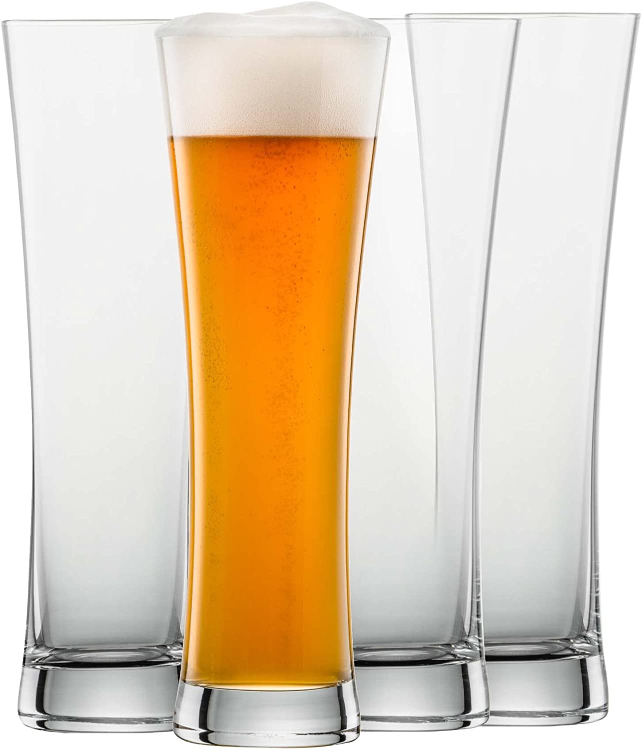 Schott Zwiesel Beer Basic 130007 Wheat Beer Glasses Set of 4 Glass in Crystal 0.5 L Dimensions 8.6 cm x 8.6 cm x 25.5 cm