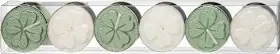 Dekorieren & Einrichten Tea lights lucky clover glittered, green-white, 1 pc