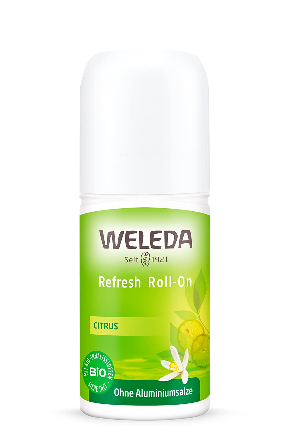 WELEDA Roll-On Deodorant Lemon Fresh 50 ml, ‎yellow