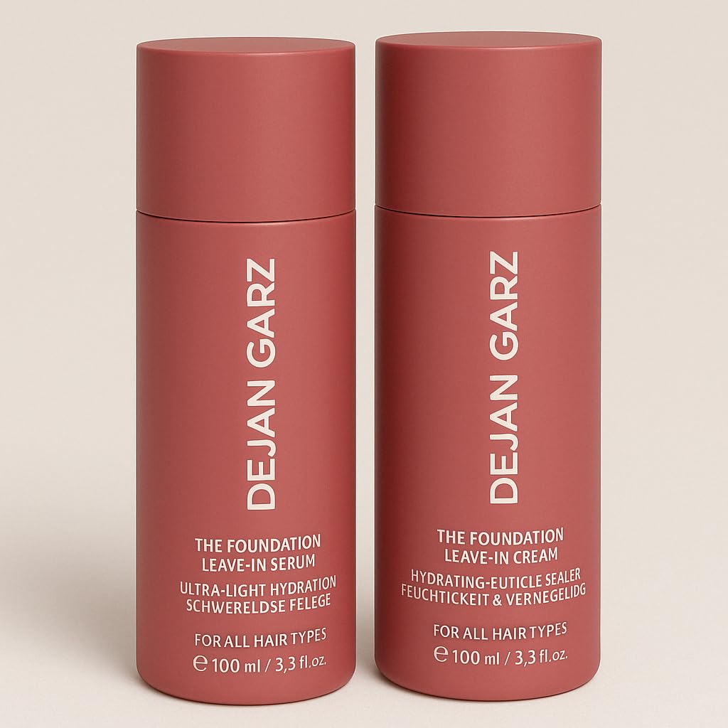 Dejan Garz Leave-In Serum The Foundation (100 ml) + Leave-In Cream The Foundation (100 ml) + PurLife Sticker