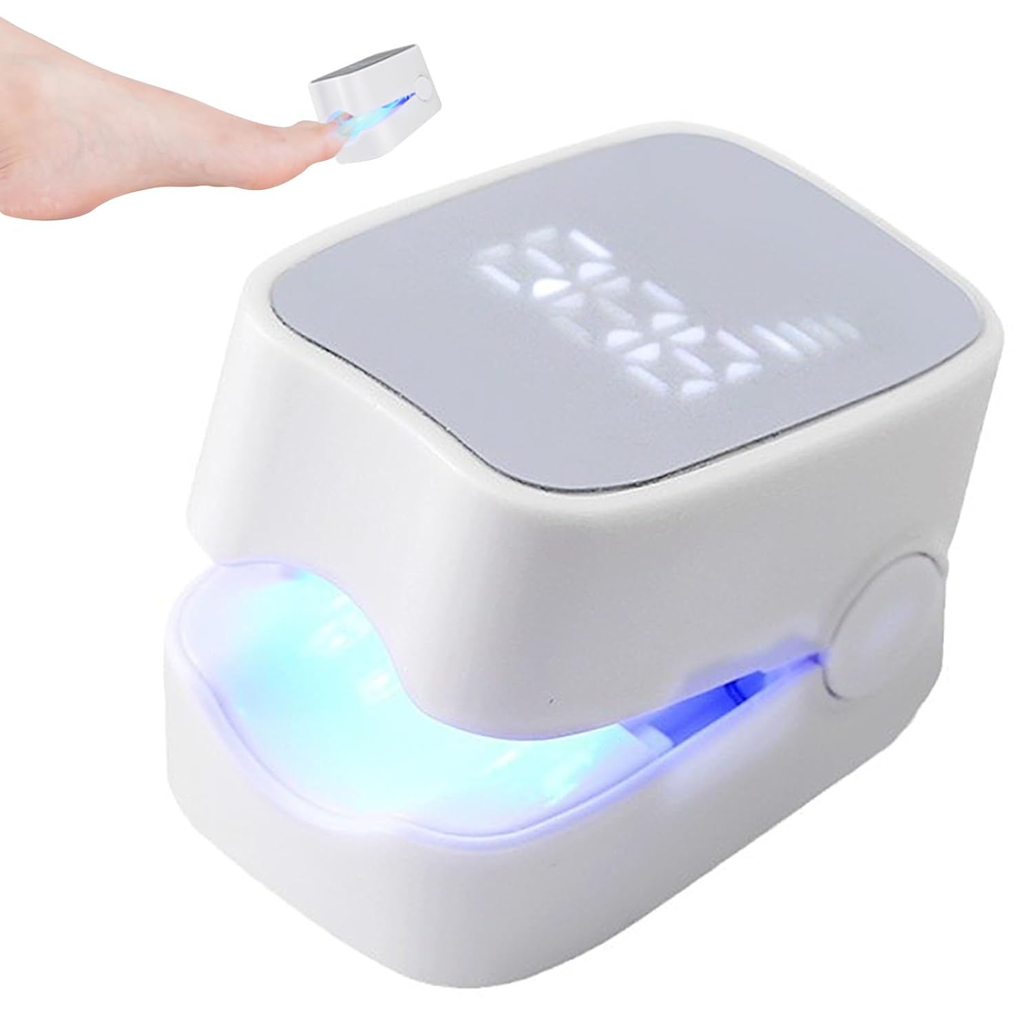 7mins Nail Fungus Laser Treatment Device with Time Display, Nail Fungus Treatment Quick Intense, Rechargeable Nail Cleaning Care Device, Nail Fungus Treatment Device for Fingers and Toenails