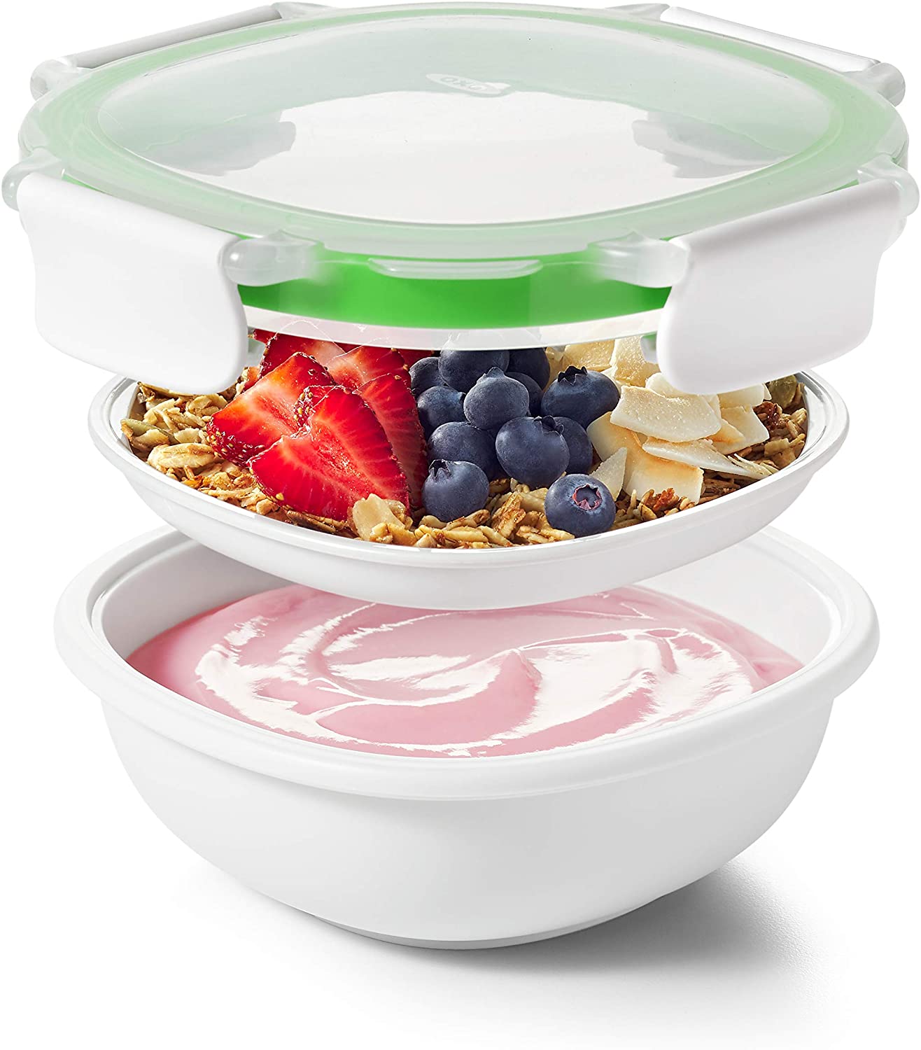 OXO Good Grips Snack Box with Lid – Airtight and Stackable, Clear