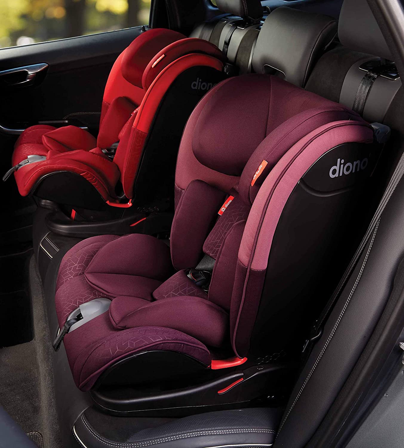 Diono Orcas NXT Fixed Car Seat Group 1/2/3 (9-36 kg, 9 Months to 12 Years) Plum