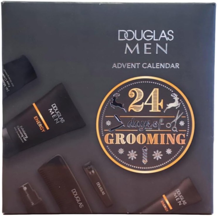 DOUGLAS Advent Calendar 2024 Men's Beauty Value 200 € Exclusive Edition - 24 Care Cosmetics Advent Calendar for Men, Christmas Calendar Men