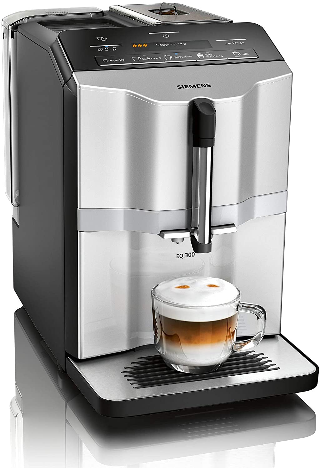 Siemens EQ.300 Fully Automatic Coffee Machine, Compact Size, Easy Operation, 1,300 Watt, Black, TI353501DE