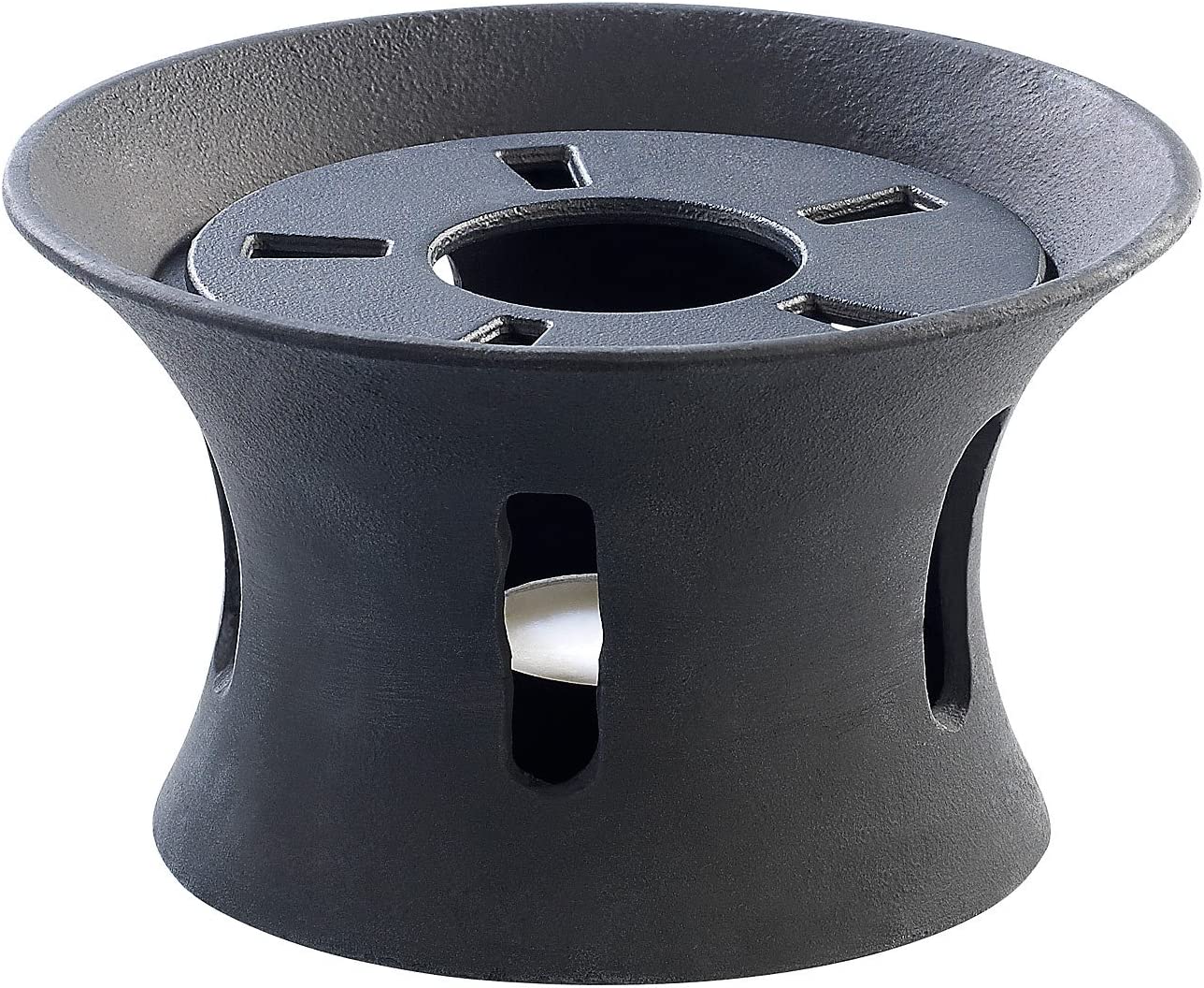 ROSENSTEIN & SOHNE Rosenstein & Söhne Accessory for Teapot with Tea Light Teapot Warmer Cast Iron for Asian Teapot (Black)
