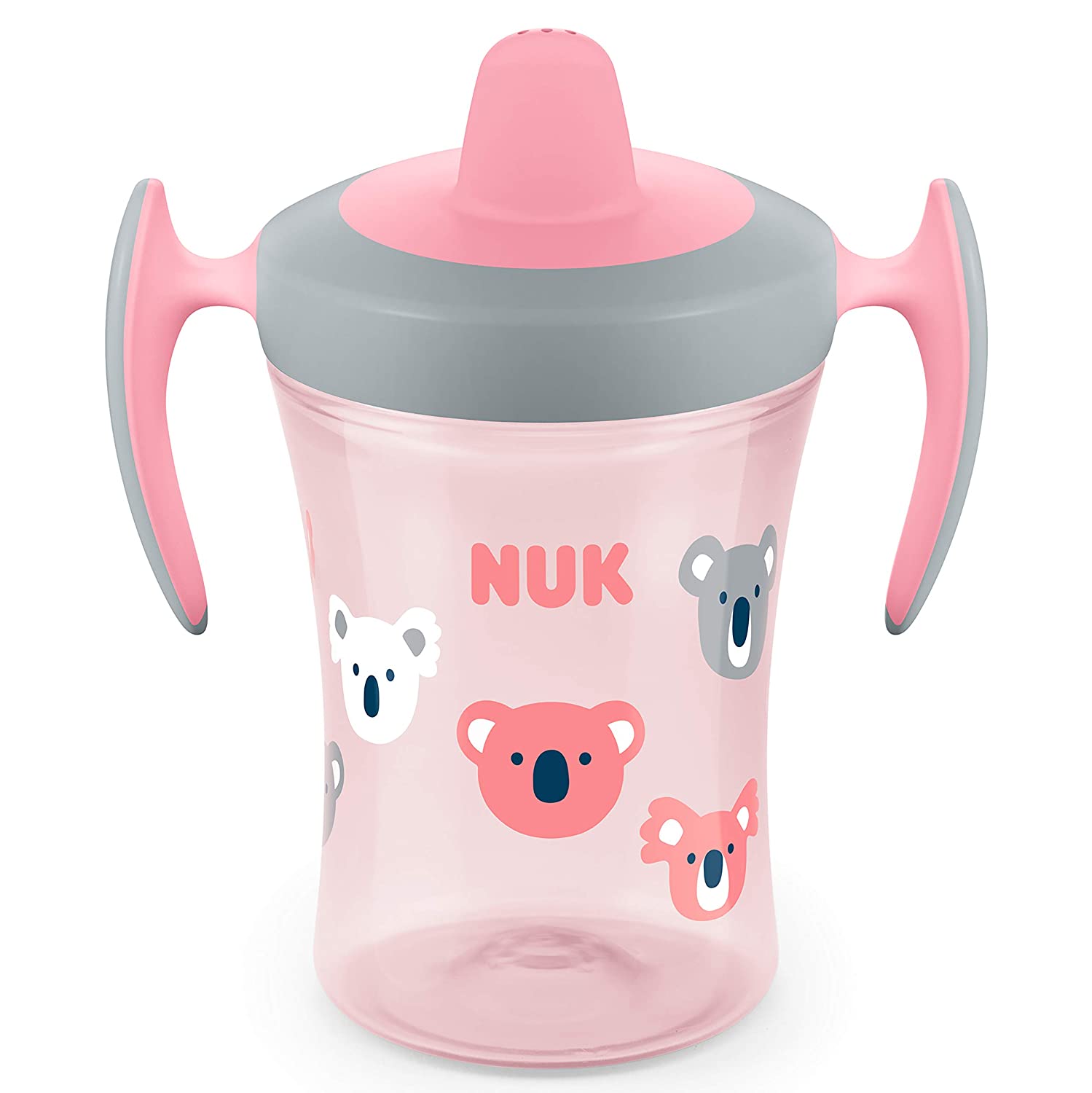 NUK Trainer Cup drinking cup, soft drinking spout, leak-proof, 6+ months, BPA-free, 230ml, assorted colors