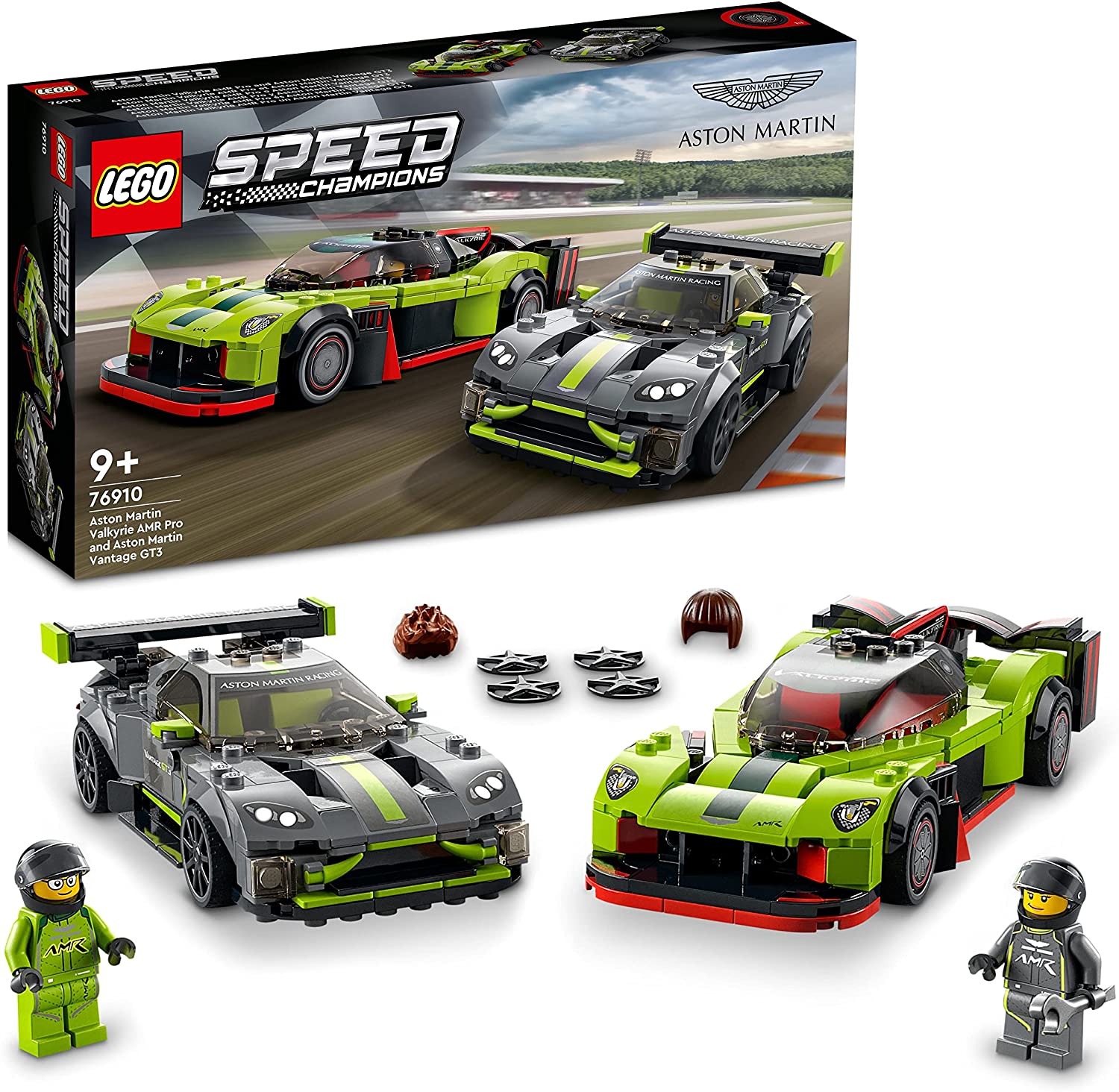 LEGO 76910 Speed Champions Aston Martin Valkyrie AMR Pro & Vantage GT3, Kit