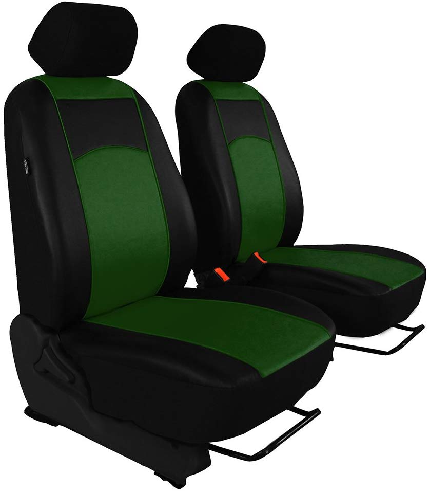 Audi A3 8P 2003-2012 Tailor Made Leather Look Front – Seat Covers Green