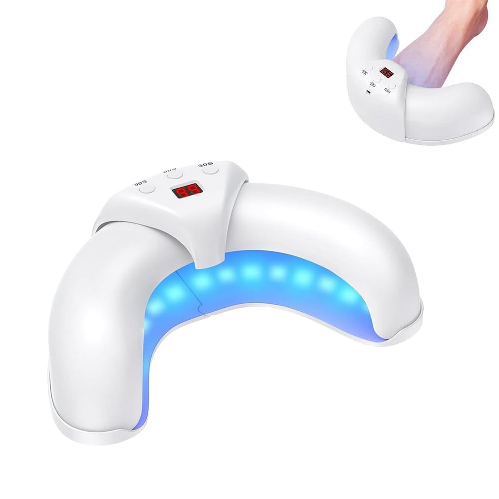 UOEONR Nail Fungus Device 36W Nail Fungus Treatment Cleaning and Repairing Nails 7 Minutes a Day White
