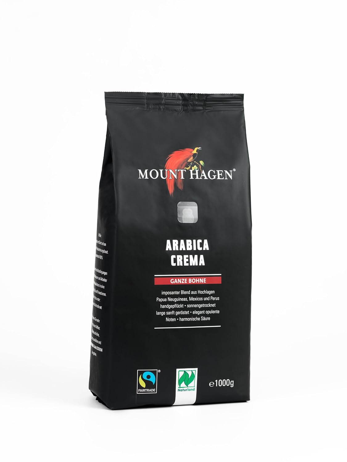 Mount Hagen Bio ft Naturland roasted coffee arabica crema, 1kg whole bean