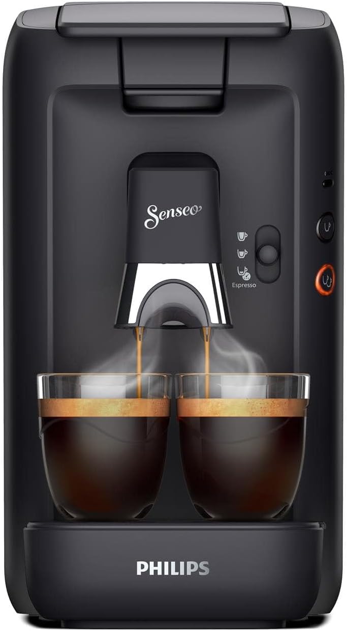 Philips Senseo Maestro Coffee Pod Machine - Intense Plus Technology, High-Quality Espresso Quality, Environmentally Friendly Design, 1.2 L Water Tank, Memo Function, Descaling Indicator (CSA260/60)
