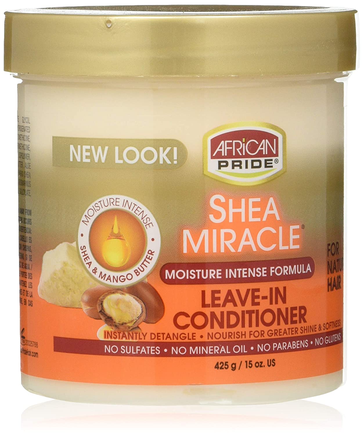 African Pride, Shea Miracle leave in conditioner, 425 g