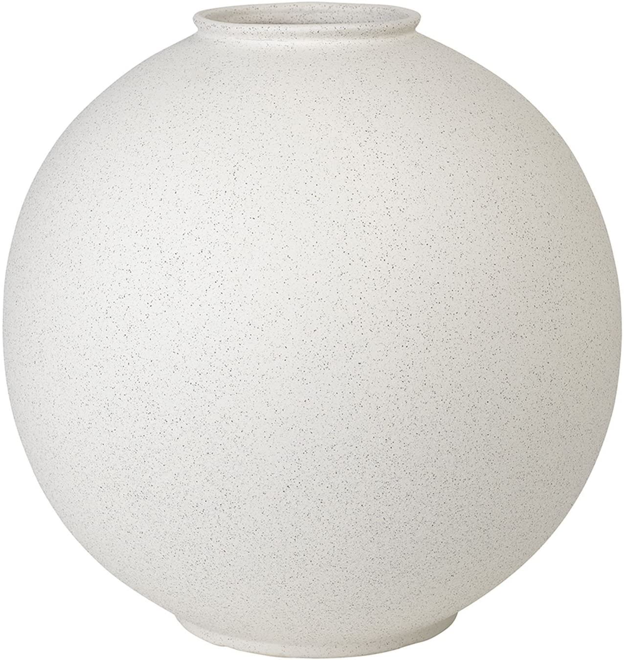 Blomus 65727 Rudea Lily White Ceramic Vase Height 17.5 cm Diameter 16.5 cm