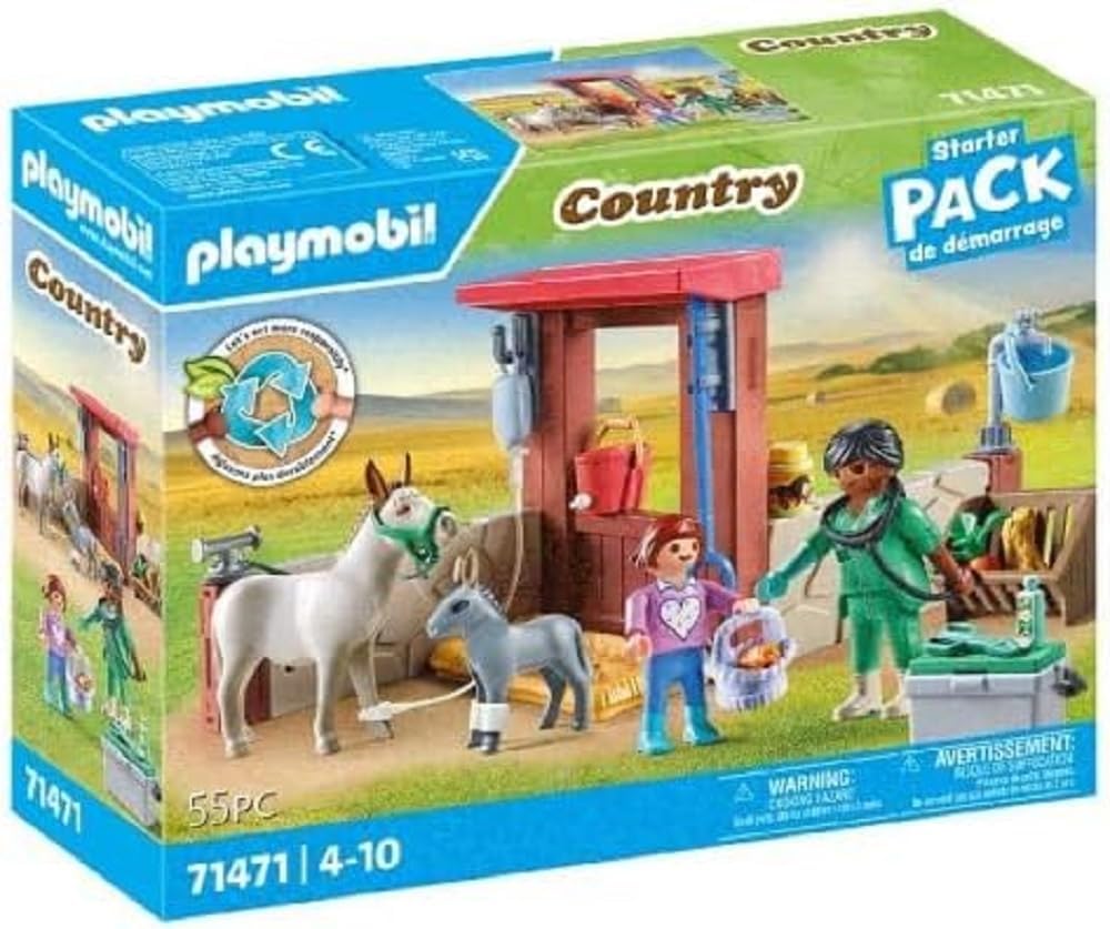 PLAYMOBIL Country 71471 Veterinary Use for Donkeys from 4 Years