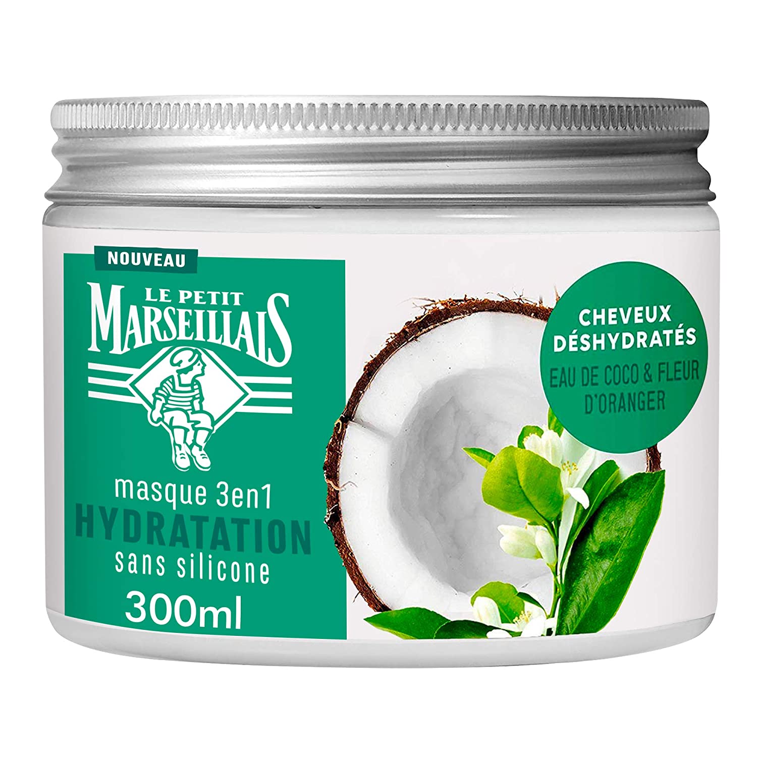 Le Petit Marseillais Coconut Water Moisturising Mask Orange Blossom 3 in 1 300 ml