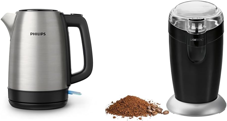 Philips Daily Collection Metal-Kocher Feder Lid & Clatronic® Electric coffee grinder