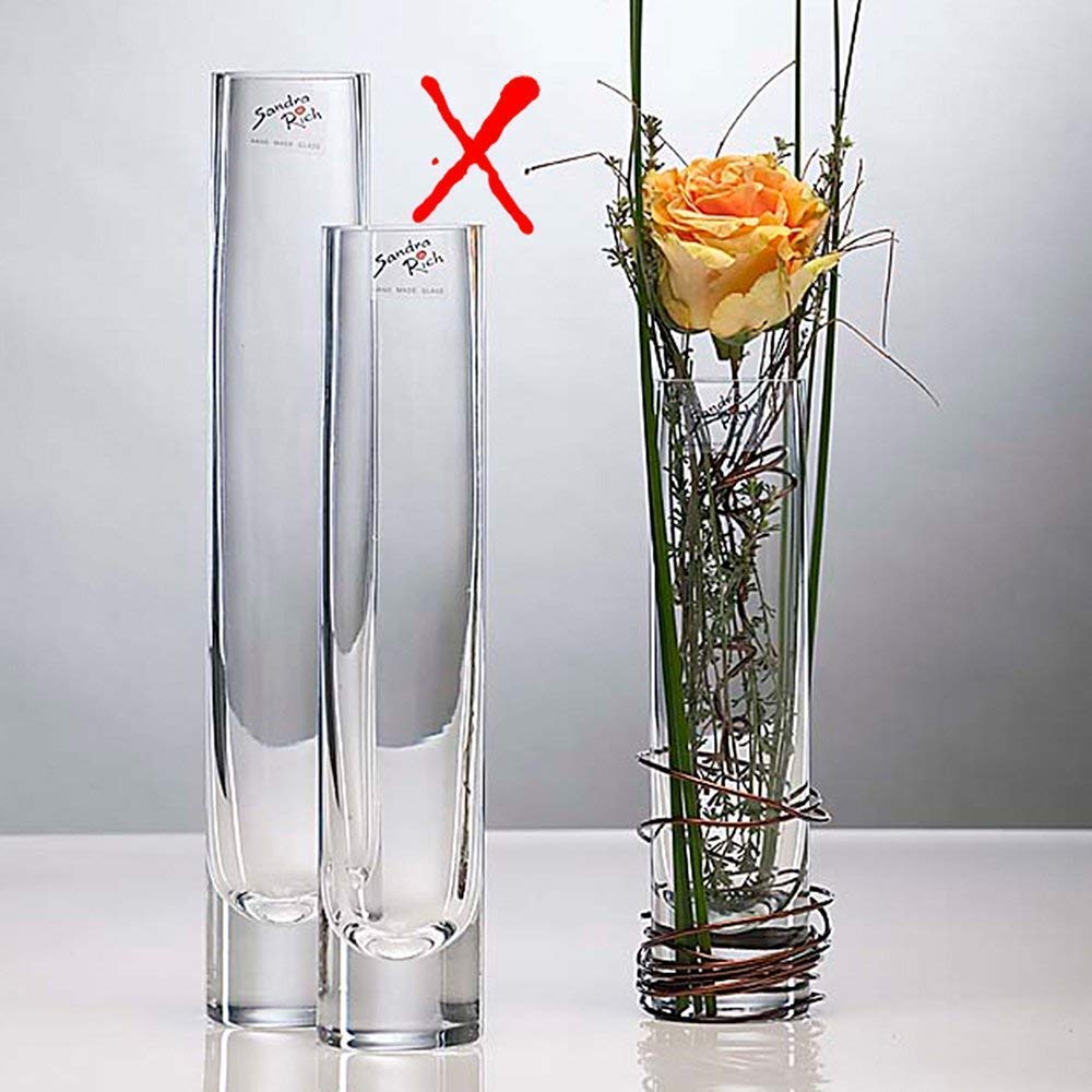 Sandra Rich Solifleur Glass Vase Diameter 5 Cm Height 20 Cm