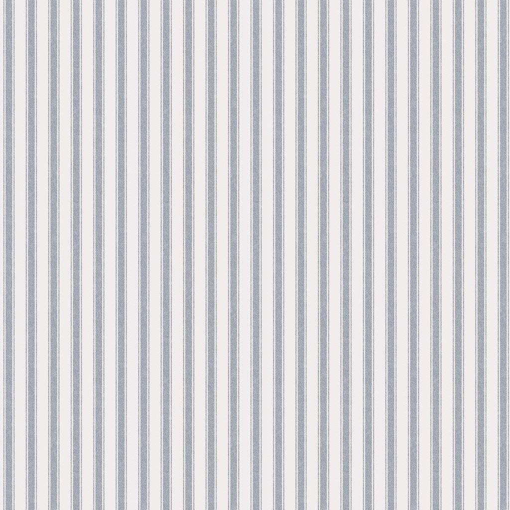 Marstrand 2953 Non-Woven Wallpaper 1 Cm Double Stripes Blue On White