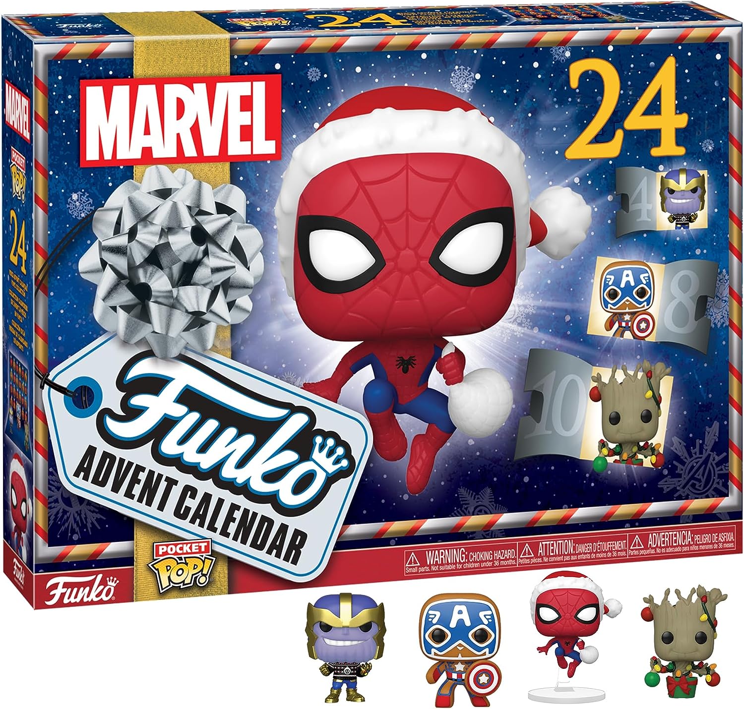 Funko Advent Calendar: Marvel Holiday - Groot - Marvel Comics - 24 Days of Surprise - Collectable Vinyl Mini Figure - Mystery Box - Gift Idea - Holidays for Christmas